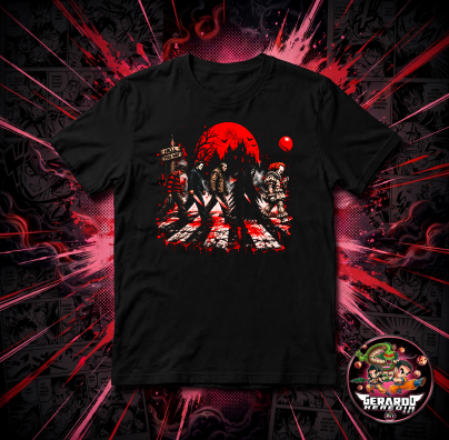 Horror Icons Crossing Halloween T-Shirt - H-Art Edition