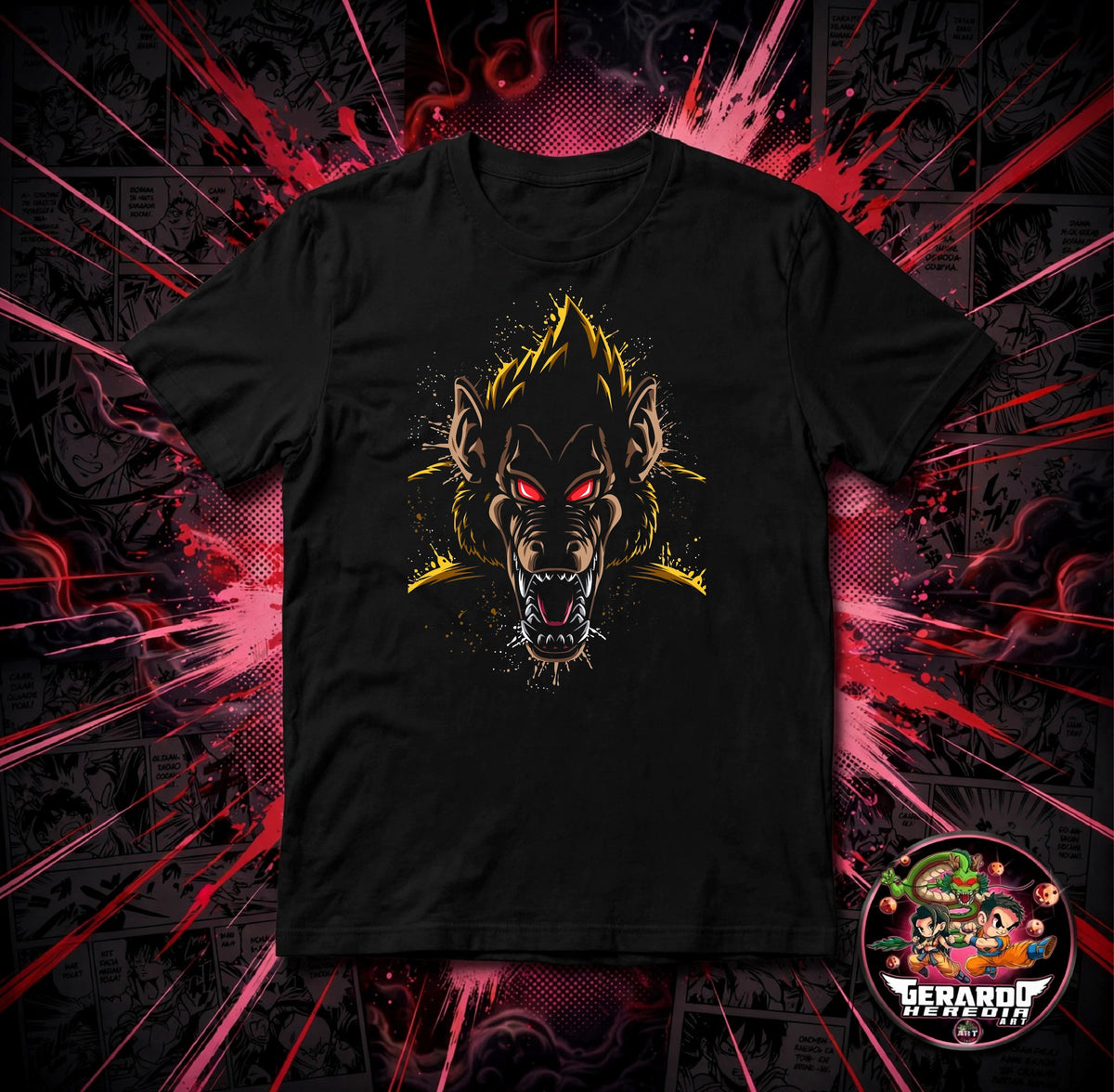 Dragon Ball Oozaru Great Ape Anime T-Shirt - H-Art Edition