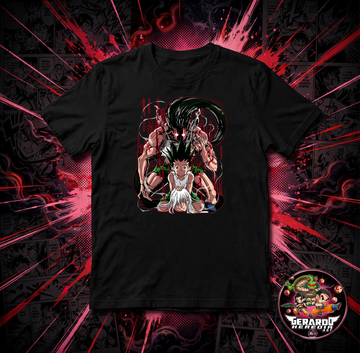 Hunter x Hunter Adult Gon Anime T-Shirt - H-Art Edition