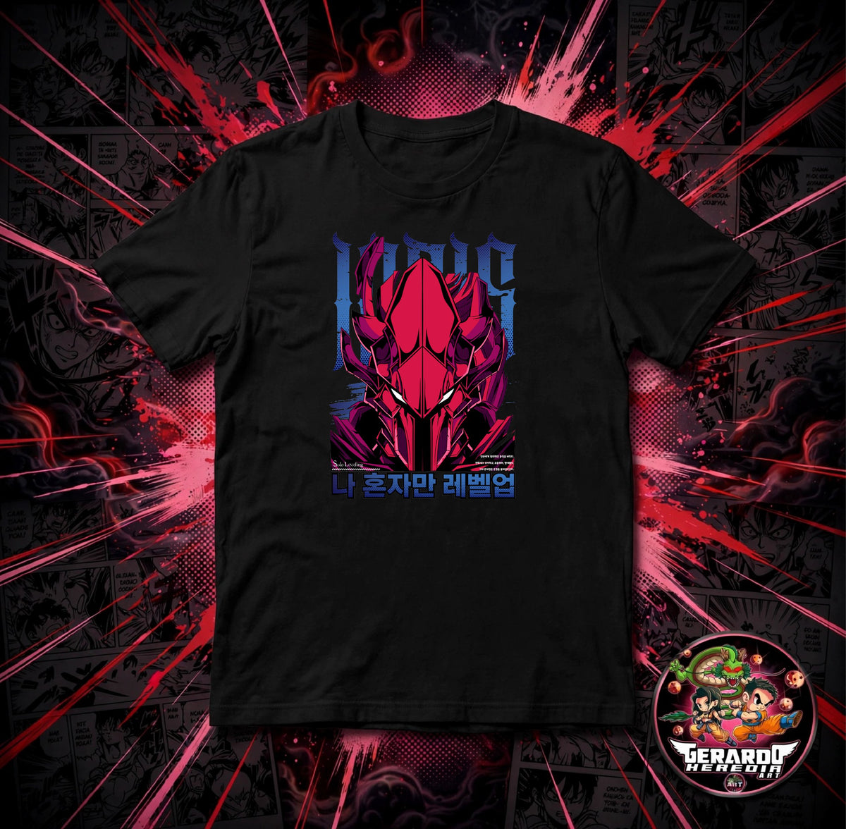Solo Leveling Igris Red Anime T-Shirt - H-Art Edition