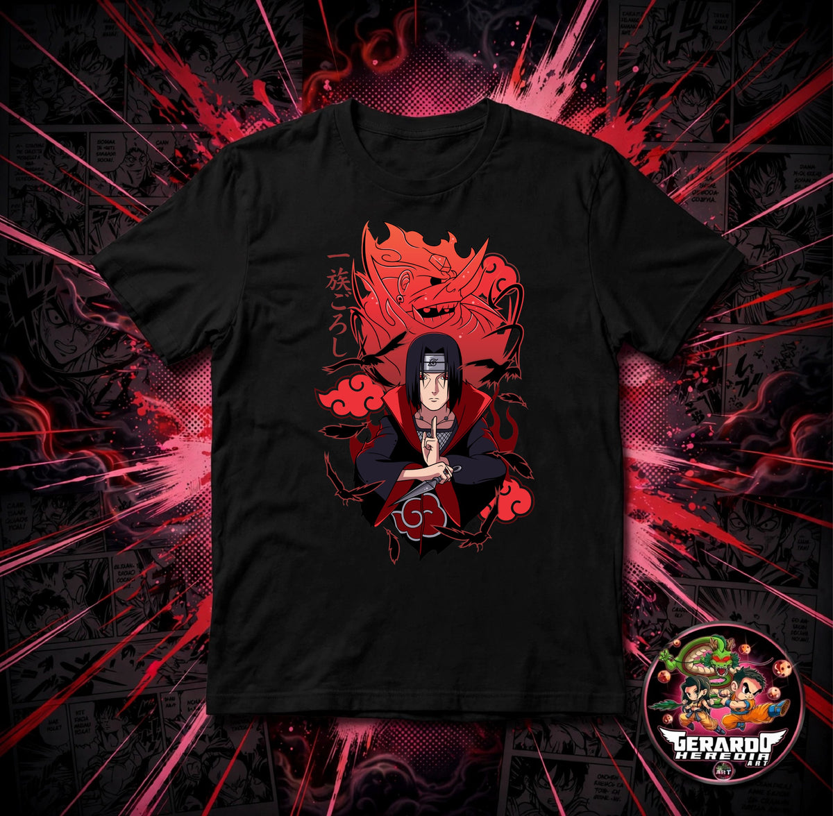 Naruto Itachi Susanoo Anime T-Shirt - H-Art Edition