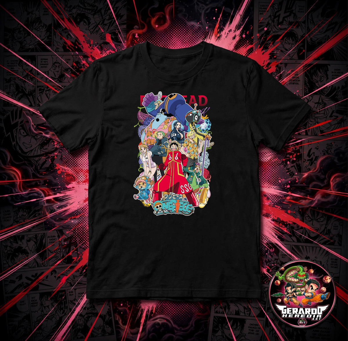 One Piece Egghead Group Anime T-Shirt - H-Art Edition