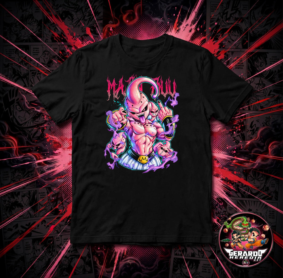 Dragon Ball Majin Buu Anime T-Shirt - H-Art Edition