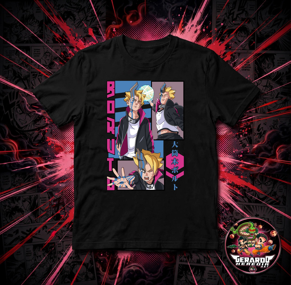 Boruto Uzumaki Anime T-Shirt - H-Art Edition