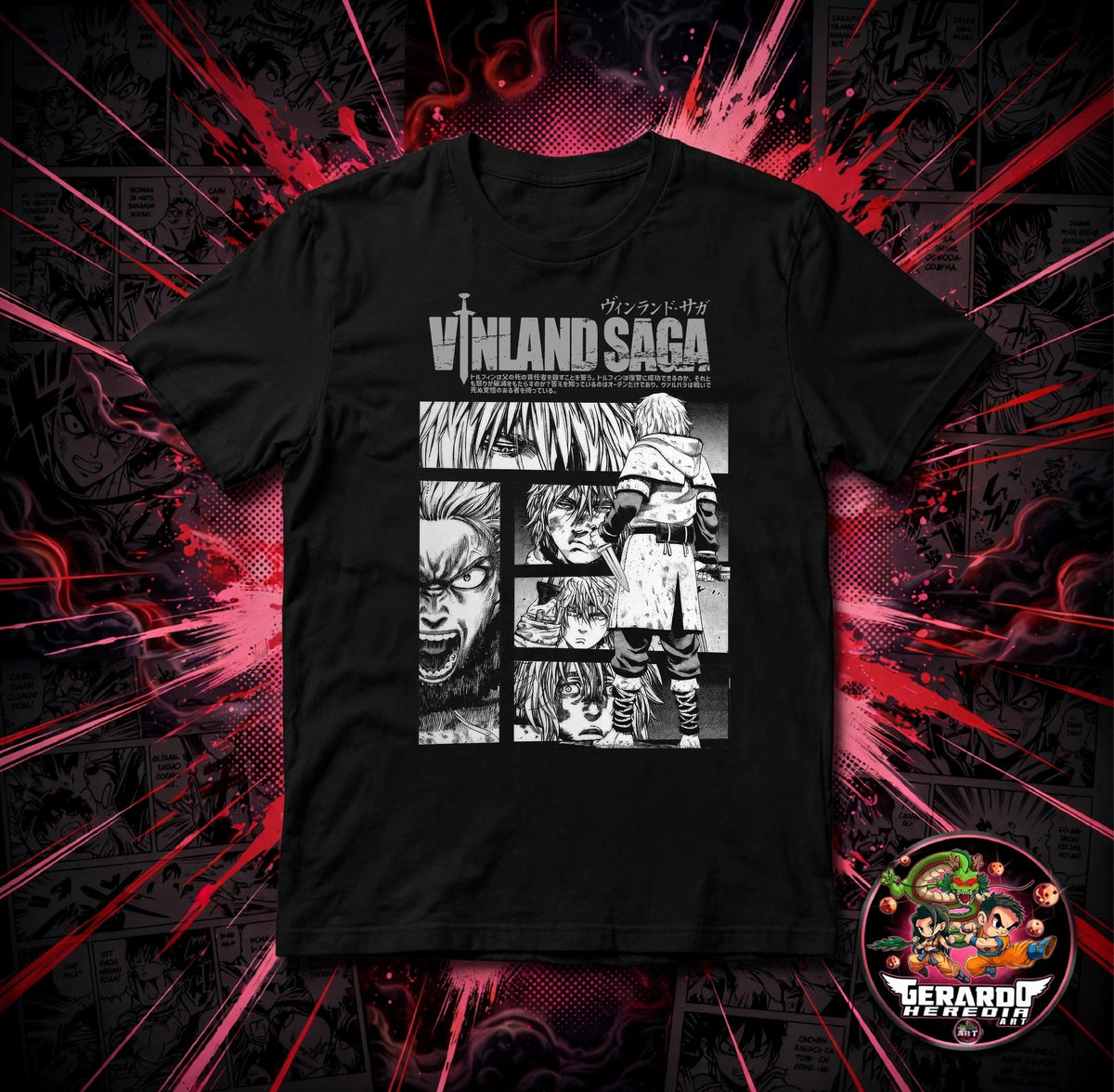 Vinland Saga Manga Anime T-Shirt - H-Art Edition