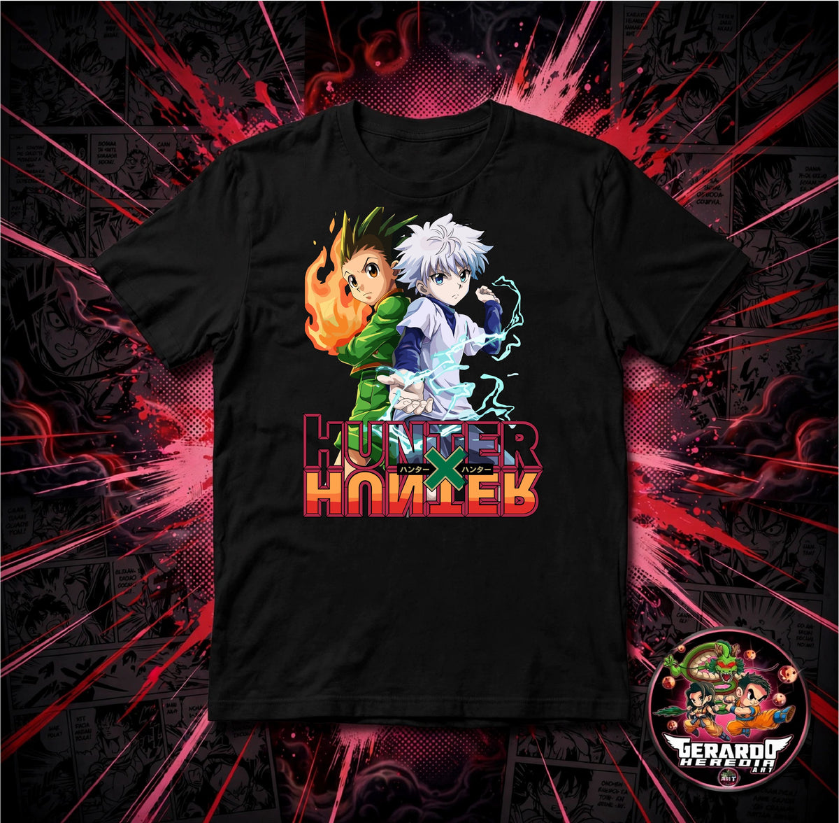 Hunter x Hunter Gon Killua Anime T-Shirt - H-Art Edition