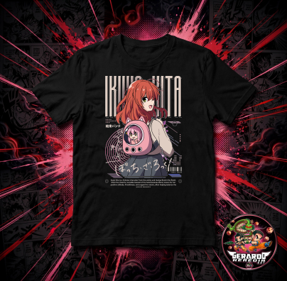 Anime Guitar Girl Manga T-Shirt - H-Art Edition