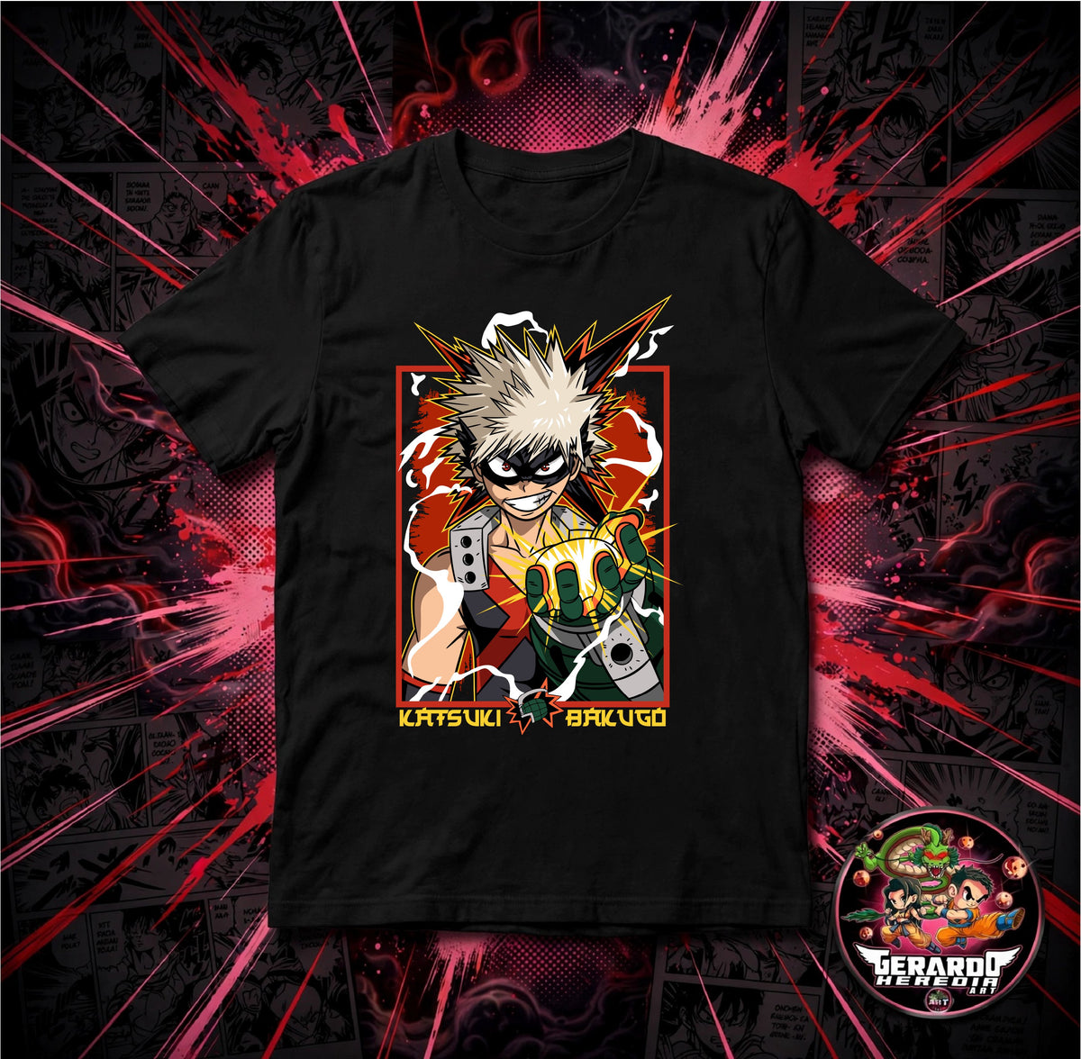 My Hero Academia Katsuki Bakugo Anime T-Shirt - H-Art Edition