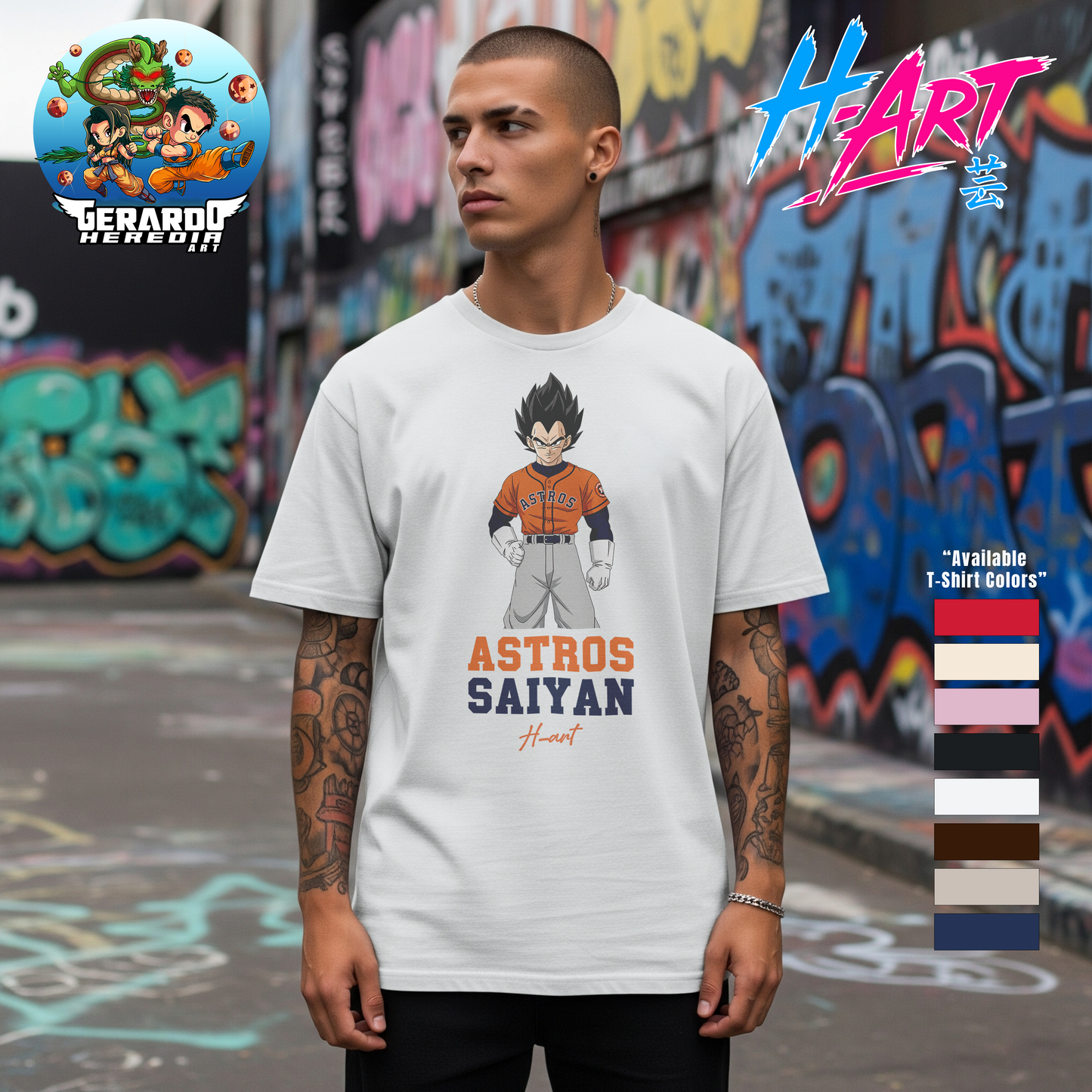 Astros Saiyan T-Shirt – Houston Pride & Power ⚾