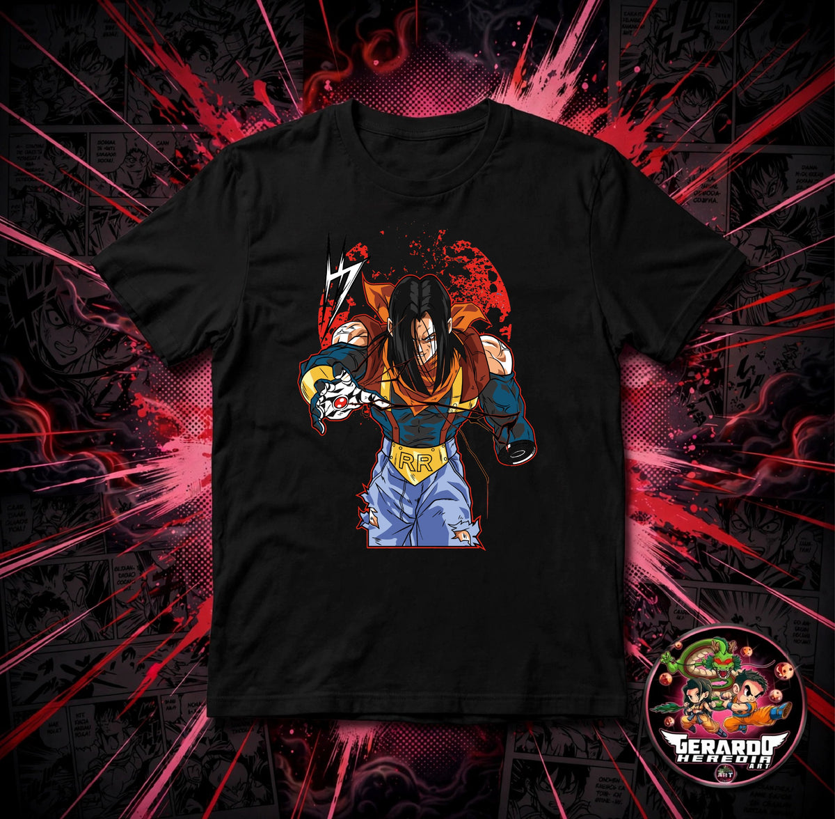 Dragon Ball Super Android 17 Anime T-Shirt - H-Art Edition
