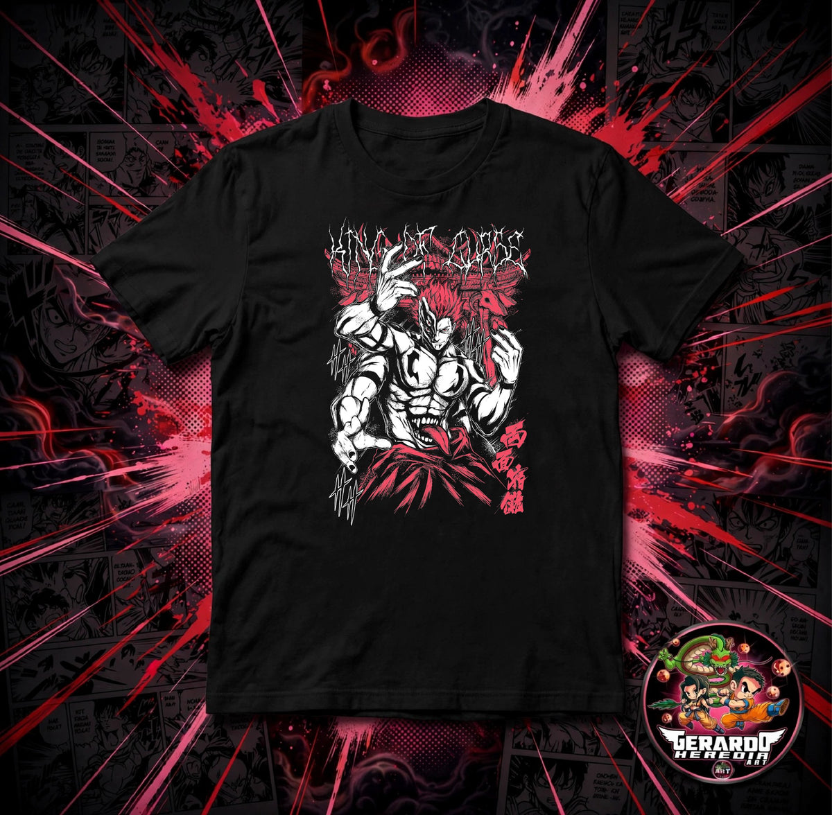 Jujutsu Kaisen Sukuna Death Metal Anime T-Shirt - H-Art Edition