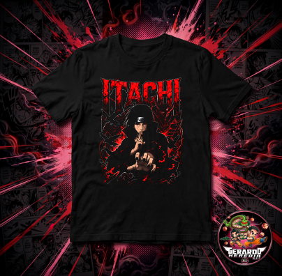 Naruto Itachi Uchiha Red Anime T-Shirt - H-Art Edition