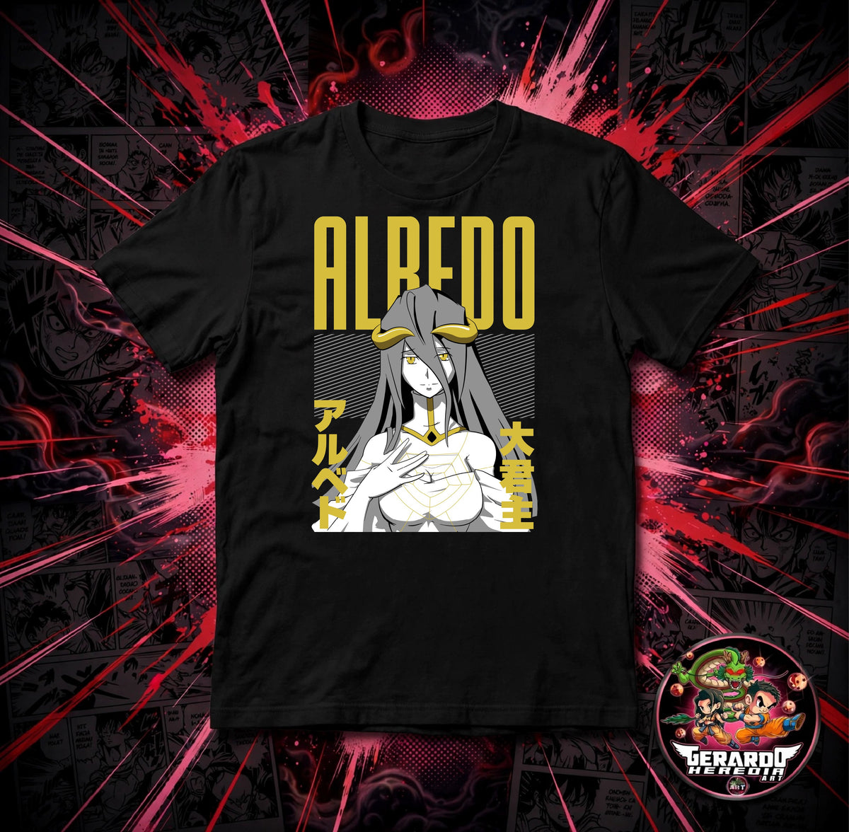 Overlord Albedo Anime T-Shirt - H-Art Edition