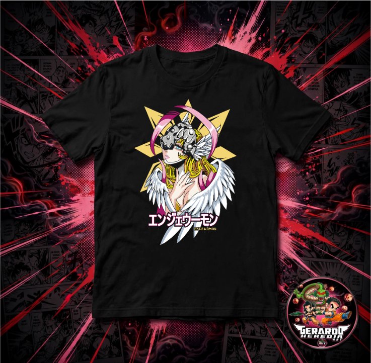 Digimon Angewomon Angel Anime T-Shirt - H-Art Edition