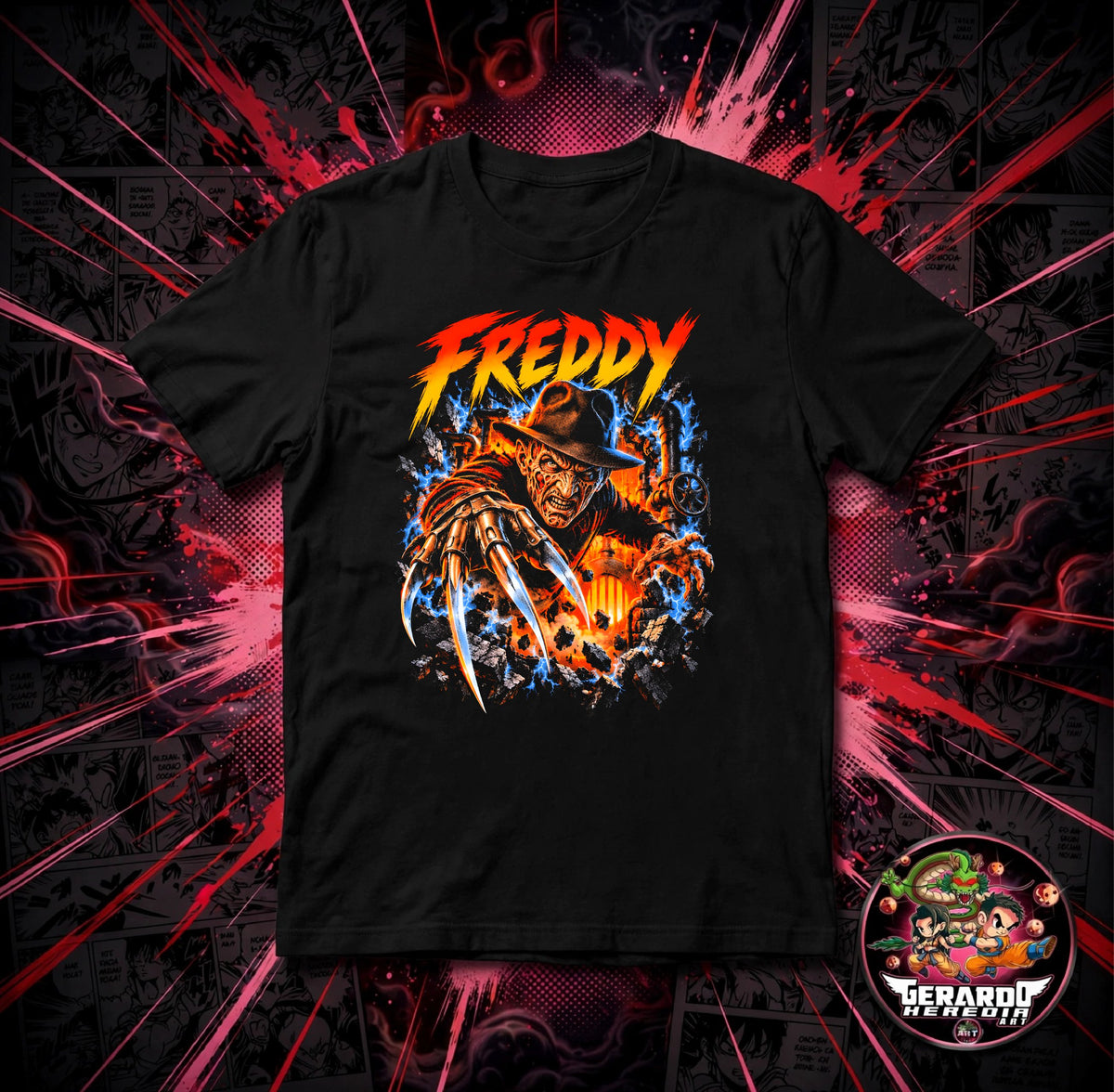 Freddy Krueger Horror T-Shirt - H-Art Edition