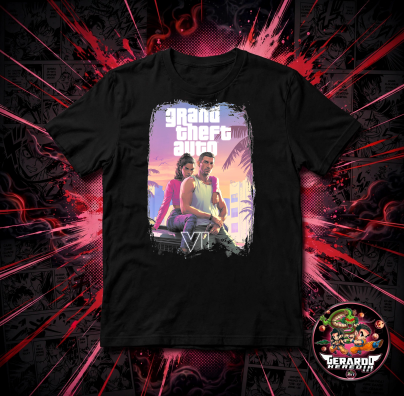 Grand Theft Auto VI Gaming T-Shirt - H-Art Edition