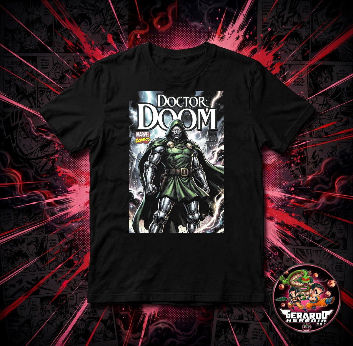 Doctor Doom Marvel Comics T-Shirt - H-Art Edition
