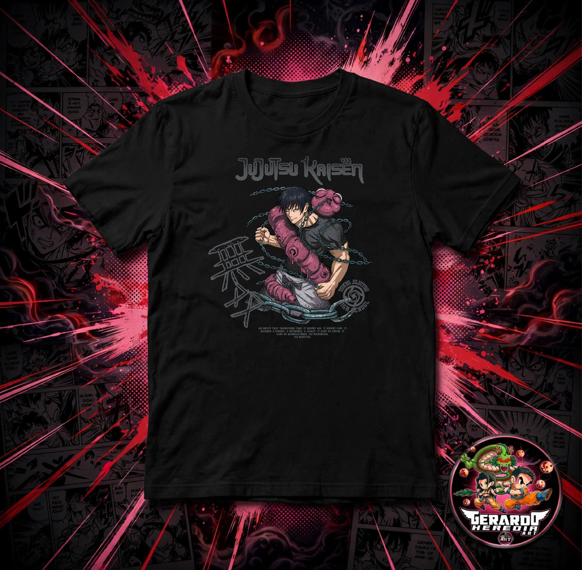 Jujutsu Kaisen Toji Fushiguro Anime T-Shirt - H-Art Edition