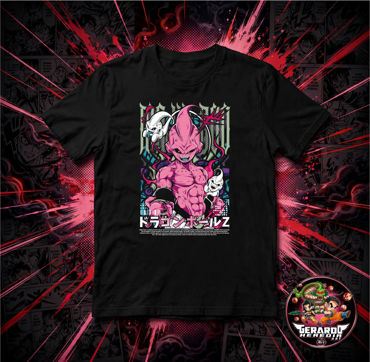 Dragon Ball Z Kid Buu Anime T-Shirt - H-Art Edition