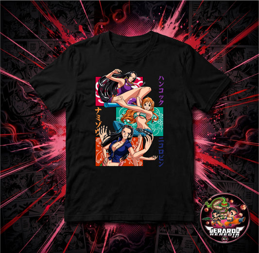 One Piece Hancock Nami Robin Anime T-Shirt - H-Art Edition