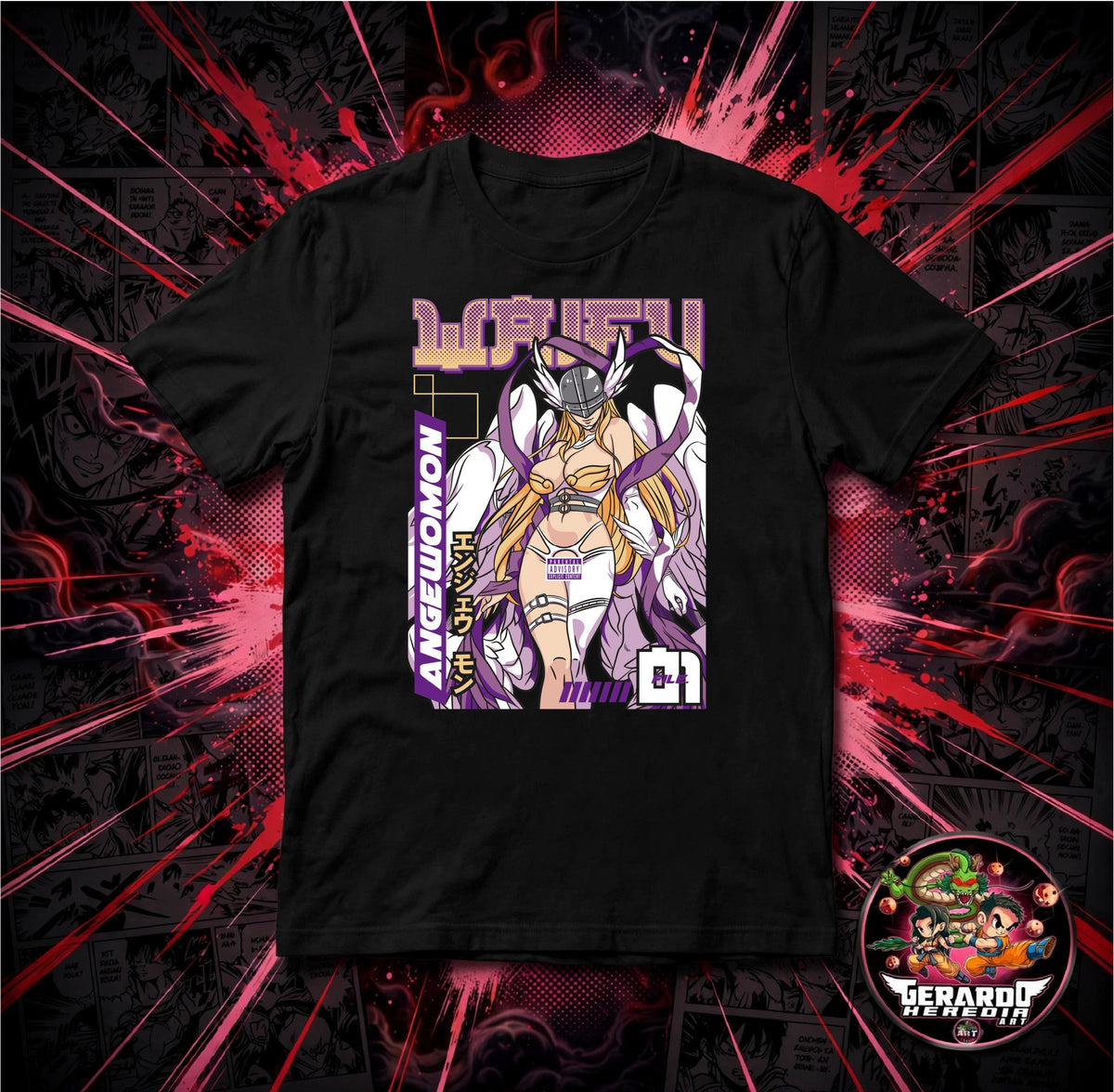 Digimon Angewomon Waifu Anime T-Shirt - H-Art Edition