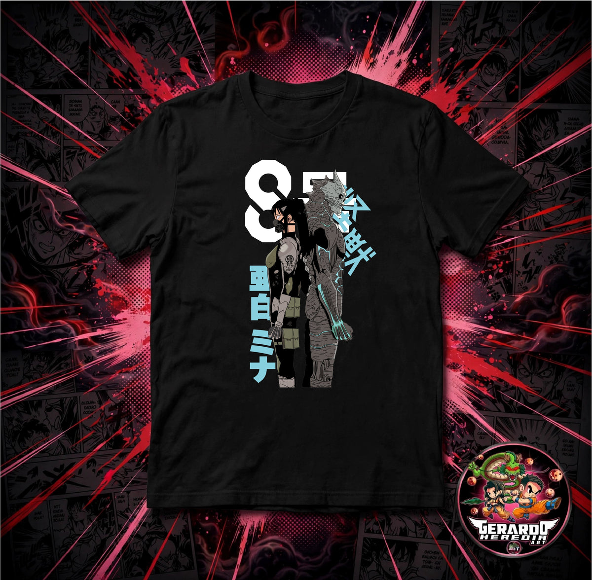 Kaiju No 8 Kafka Mina Anime T-Shirt - H-Art Edition