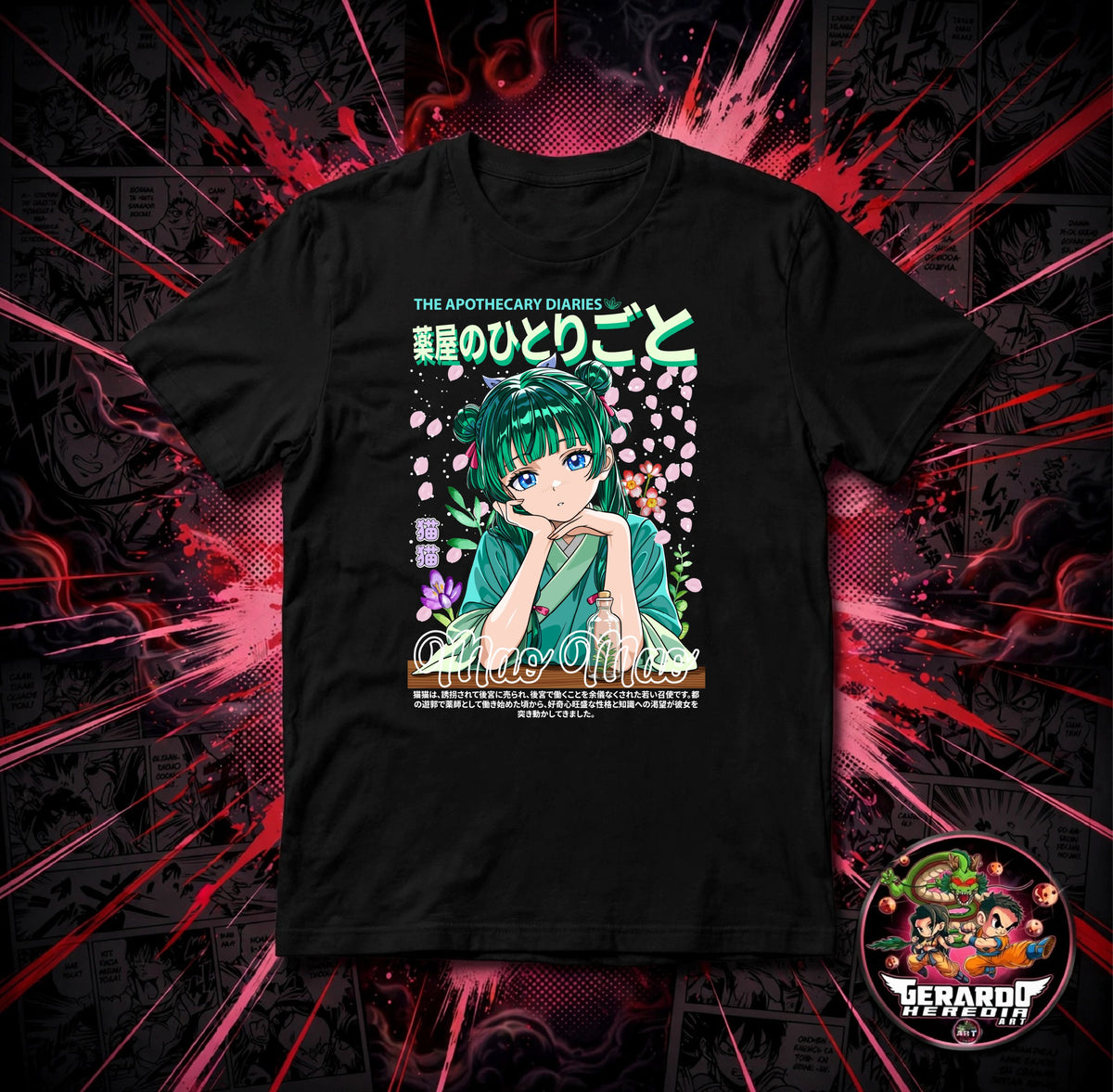 The Apothecary Diaries Mao Mao Anime T-Shirt - H-Art Edition