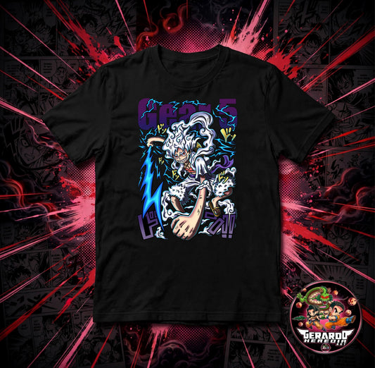 One Piece Gear 5 Luffy Anime T-Shirt - H-Art Edition
