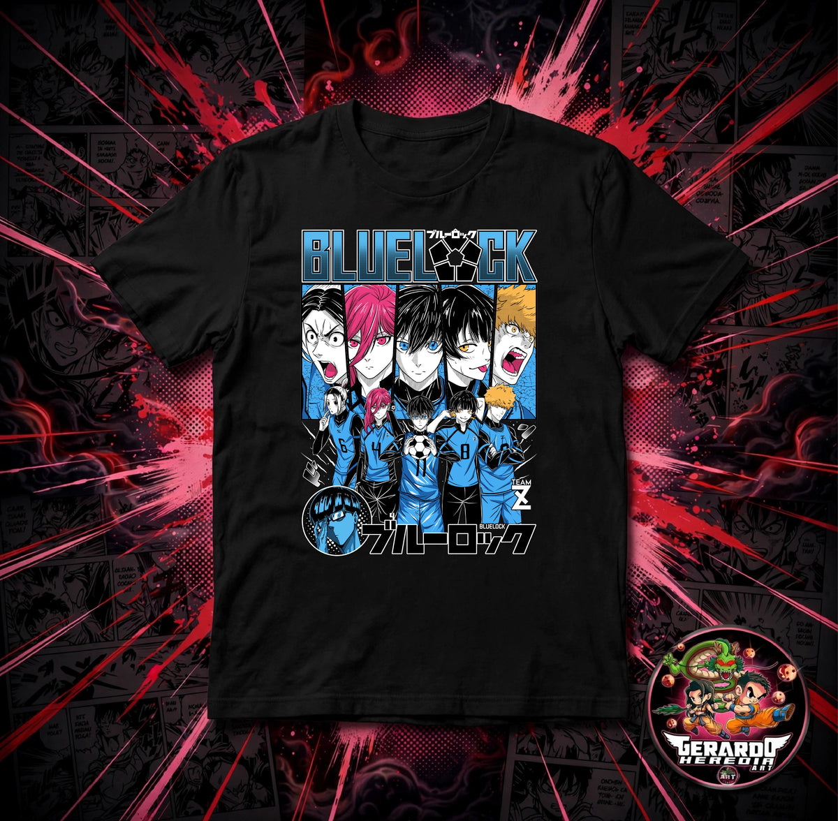 Blue Lock Team Z Anime T-Shirt - H-Art Edition