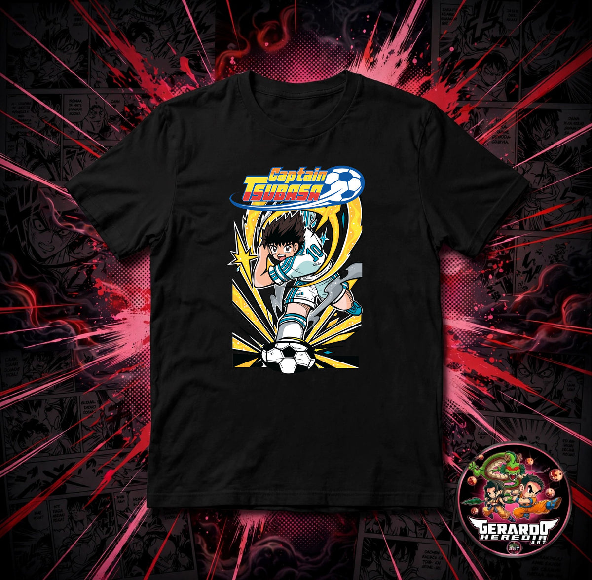 Captain Tsubasa Oliver Atom Anime T-Shirt - H-Art Edition