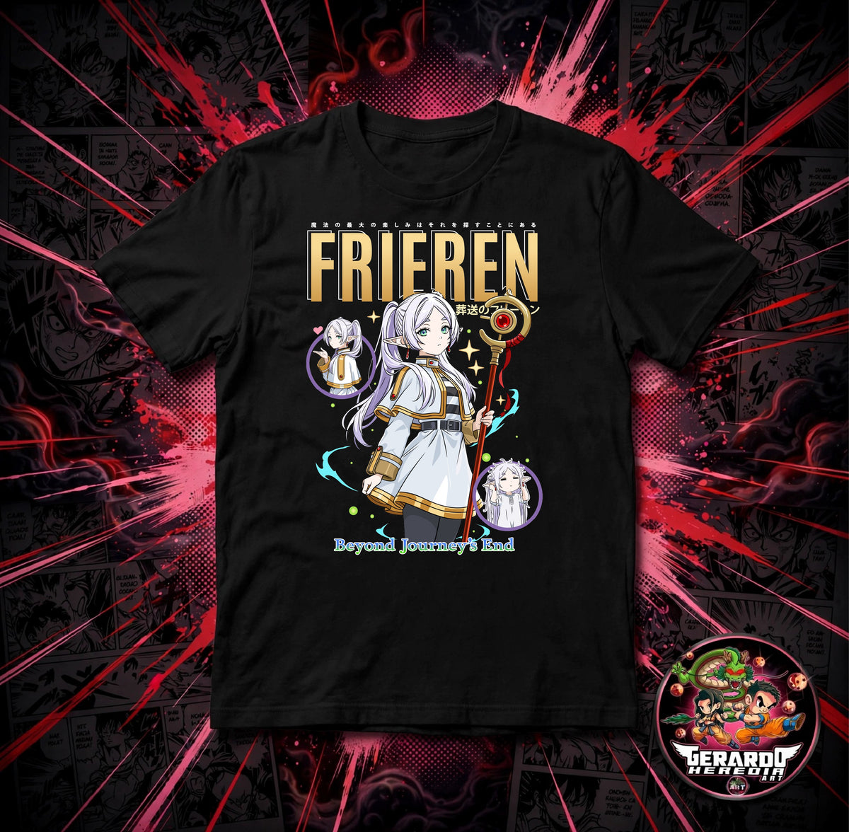 Frieren Beyond Journeys End Anime T-Shirt - H-Art Edition