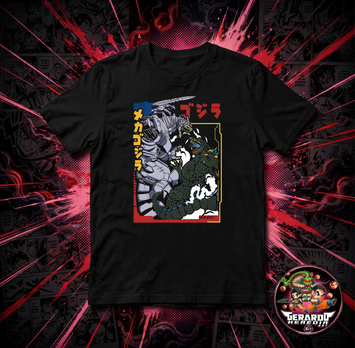 Godzilla Mechagodzilla Anime T-Shirt - H-Art Edition