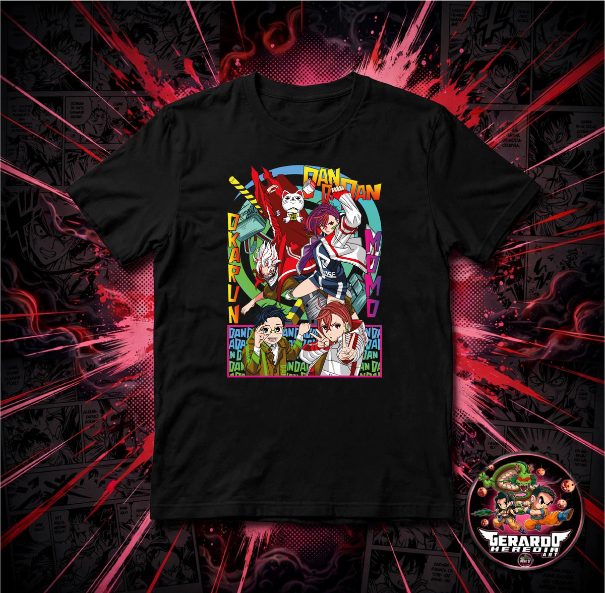 Dandadan Okarun Momo Turbo Granny Anime T-Shirt - H-Art Edition