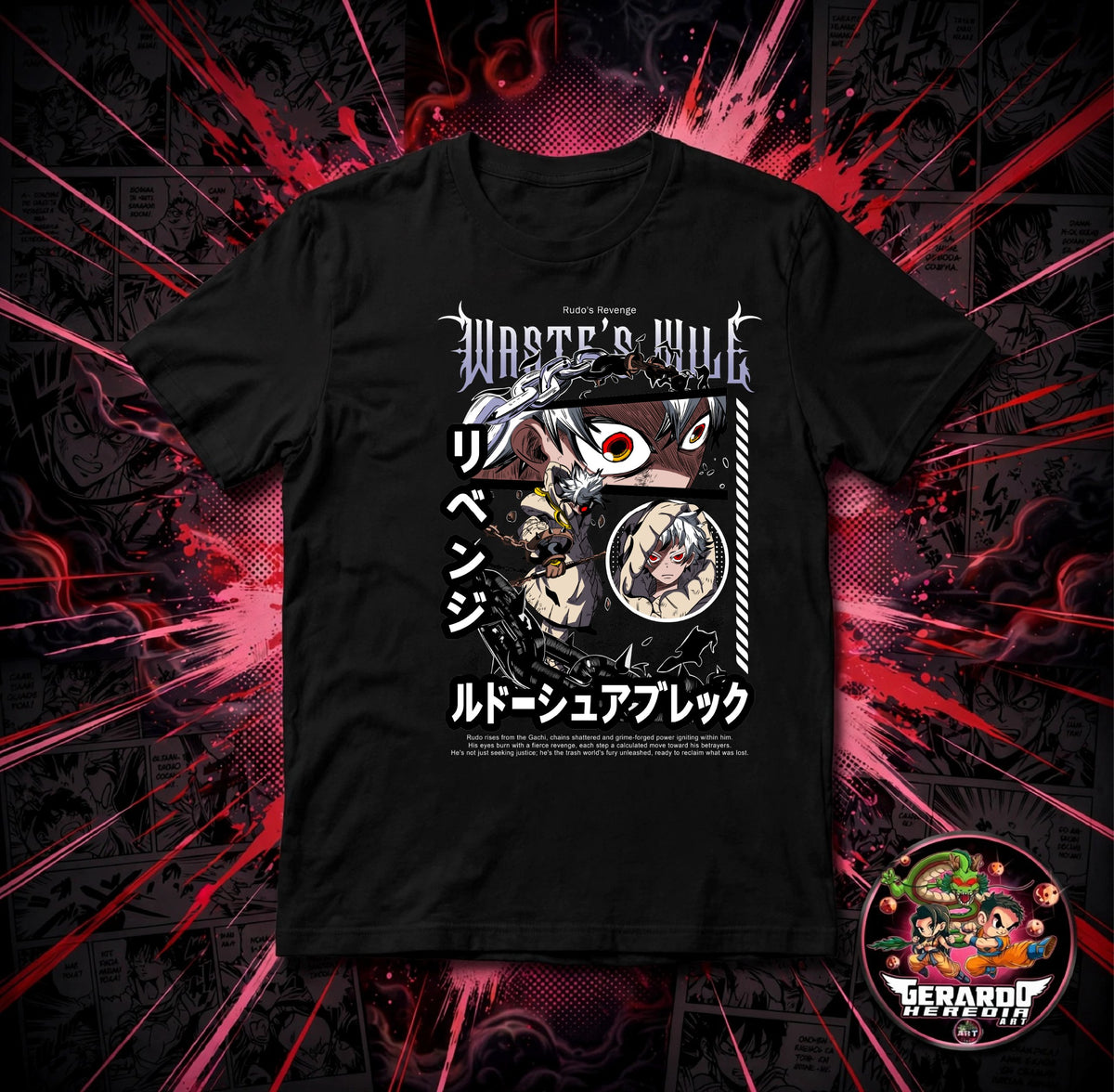 Gachiakuta Rudo Anime T-Shirt - H-Art Edition
