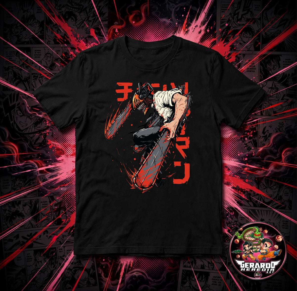 Chainsaw Man Denji Anime T-Shirt - H-Art Edition