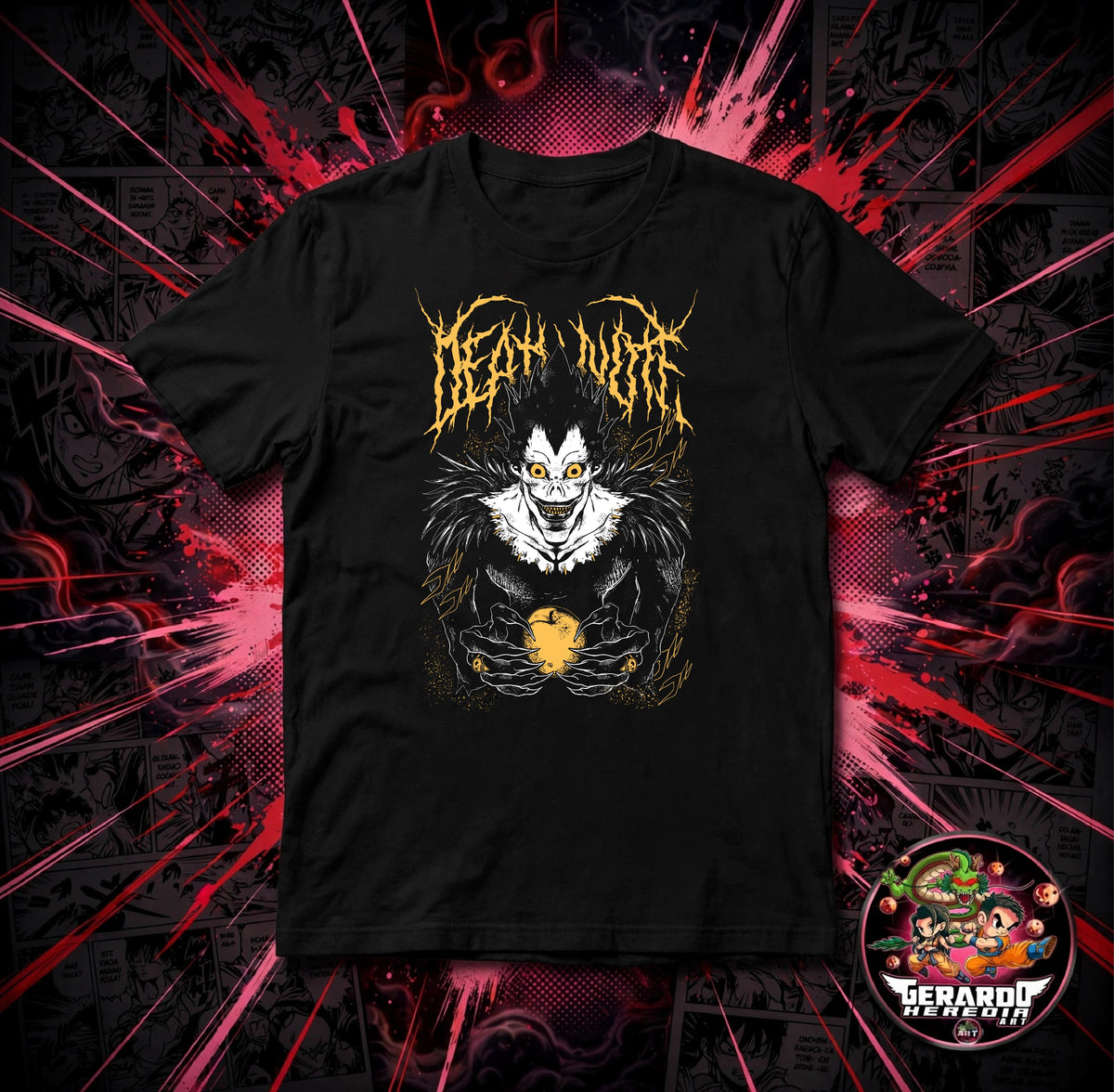 Death Note Ryuk Shinigami Anime T-Shirt - H-Art Edition