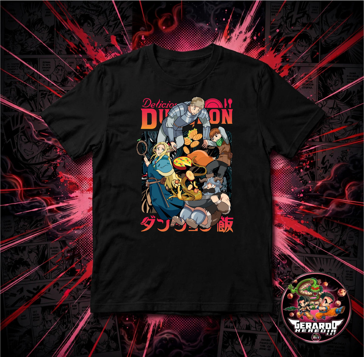 Delicious in Dungeon Anime T-Shirt - H-Art Edition