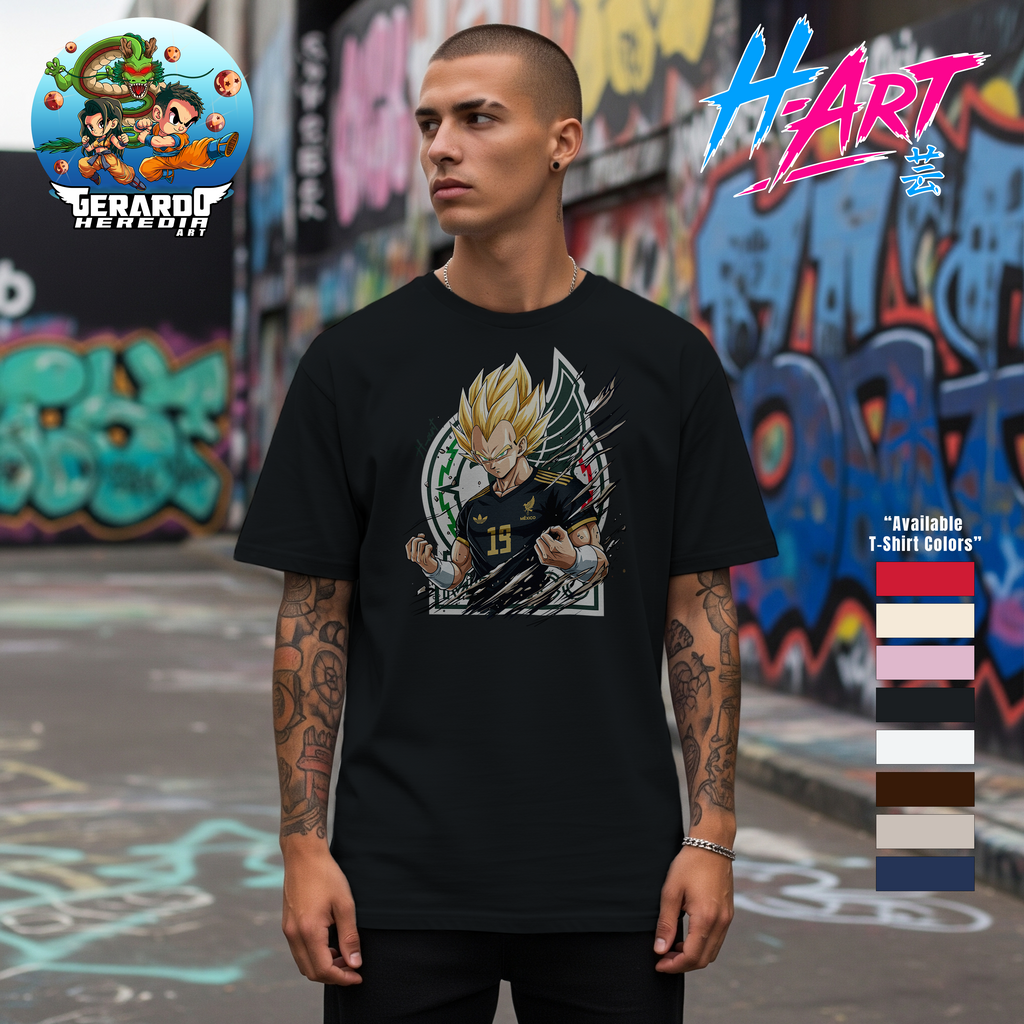 Super Saiyan Vegeta-Mexican Team Edition Tee