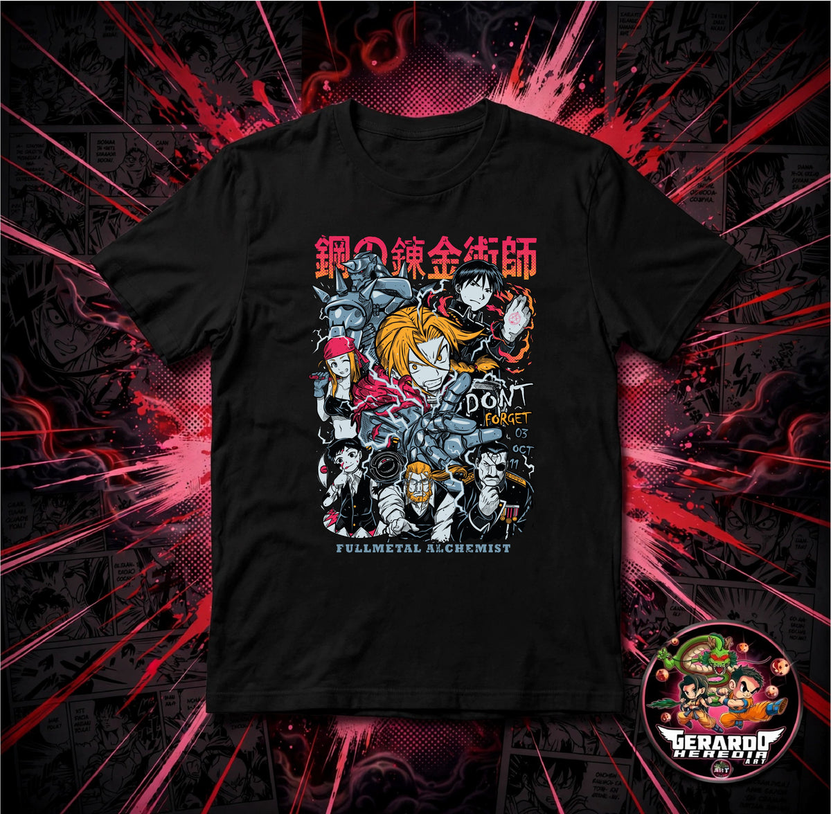 Fullmetal Alchemist Brothers Anime T-Shirt - H-Art Edition