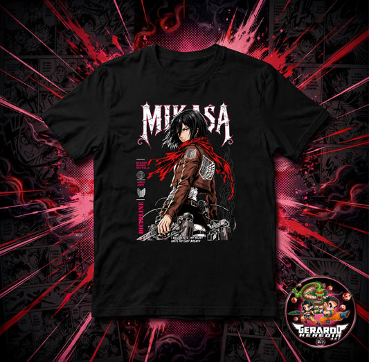 Attack on Titan Mikasa Ackerman Anime T-Shirt - H-Art Edition