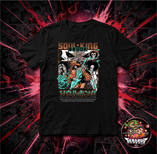 One Piece Soul King Brook Anime T-Shirt - H-Art Edition