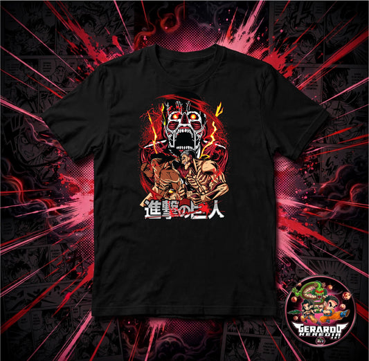 Attack on Titan Eren Armored Titan Anime T-Shirt - H-Art Edition