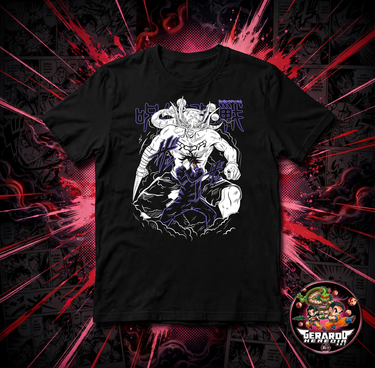 Jujutsu Kaisen Toji Mahoraga Anime T-Shirt - H-Art Edition