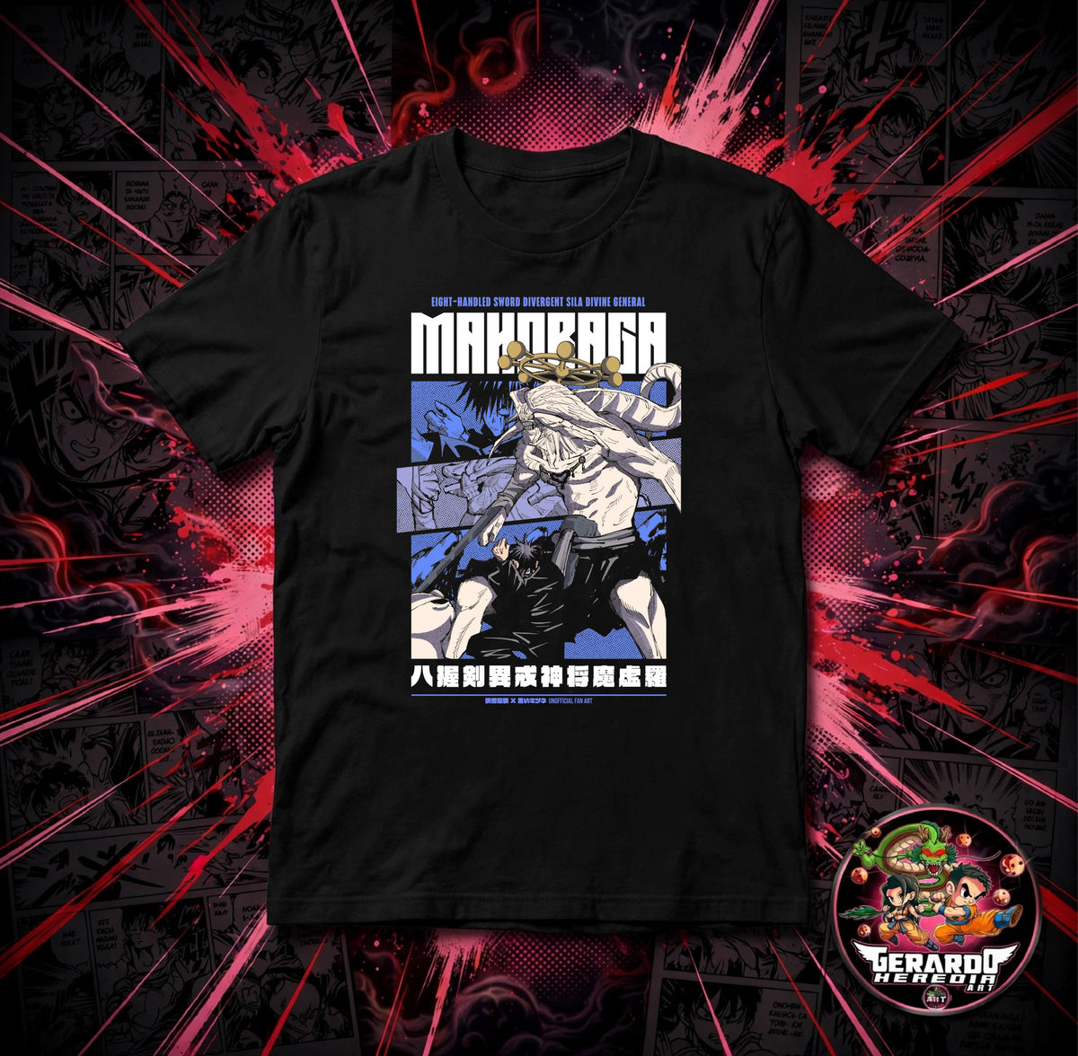 Jujutsu Kaisen Mahoraga Manga Anime T-Shirt - H-Art Edition