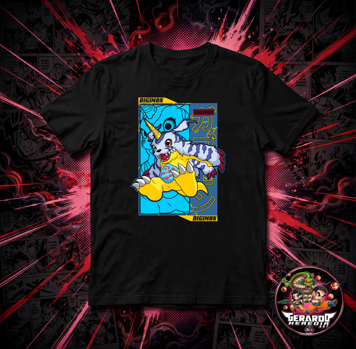 Digimon Gabumon Anime T-Shirt - H-Art Edition