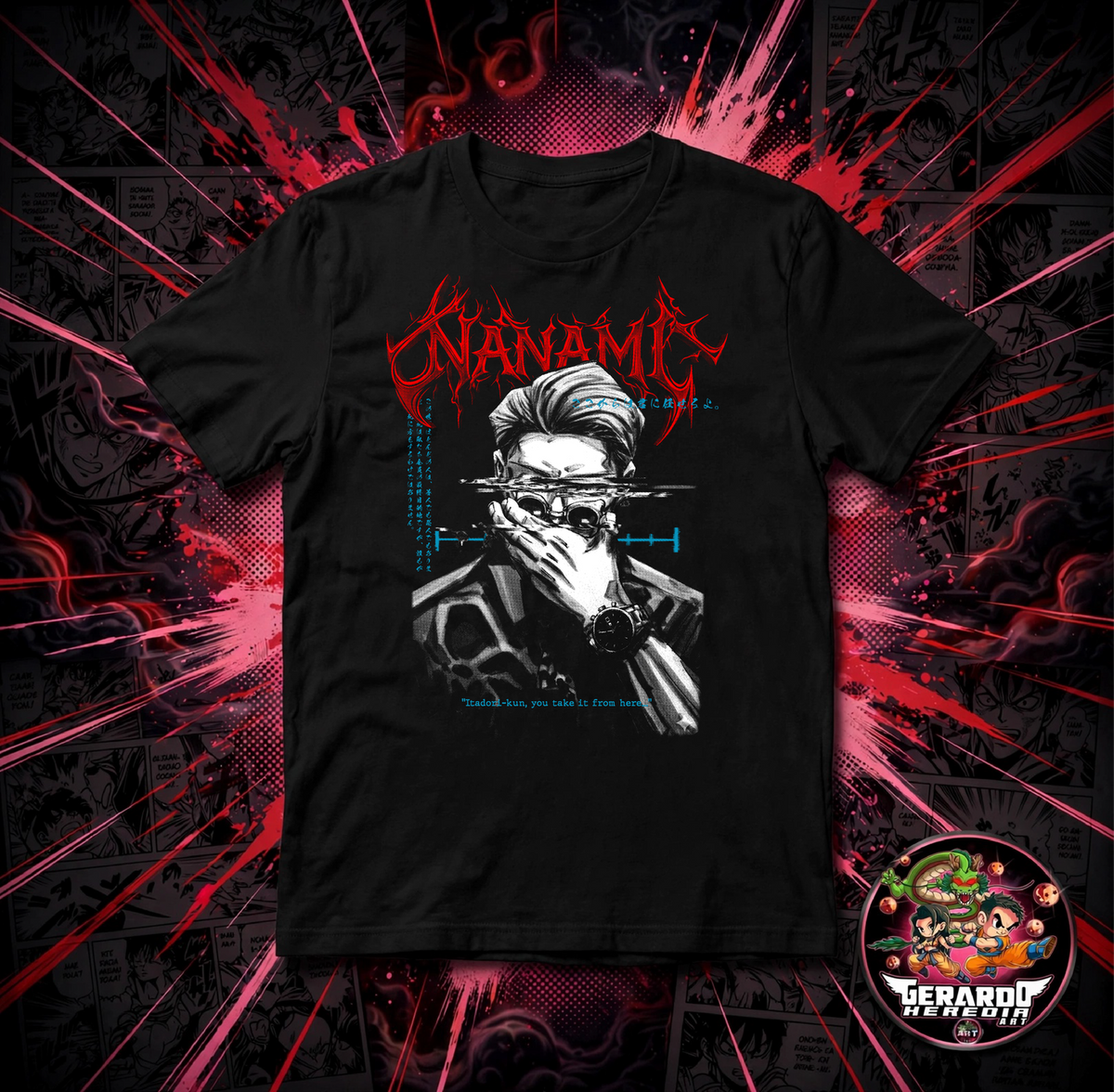 Jujutsu Kaisen Nanami Kento Anime T-Shirt