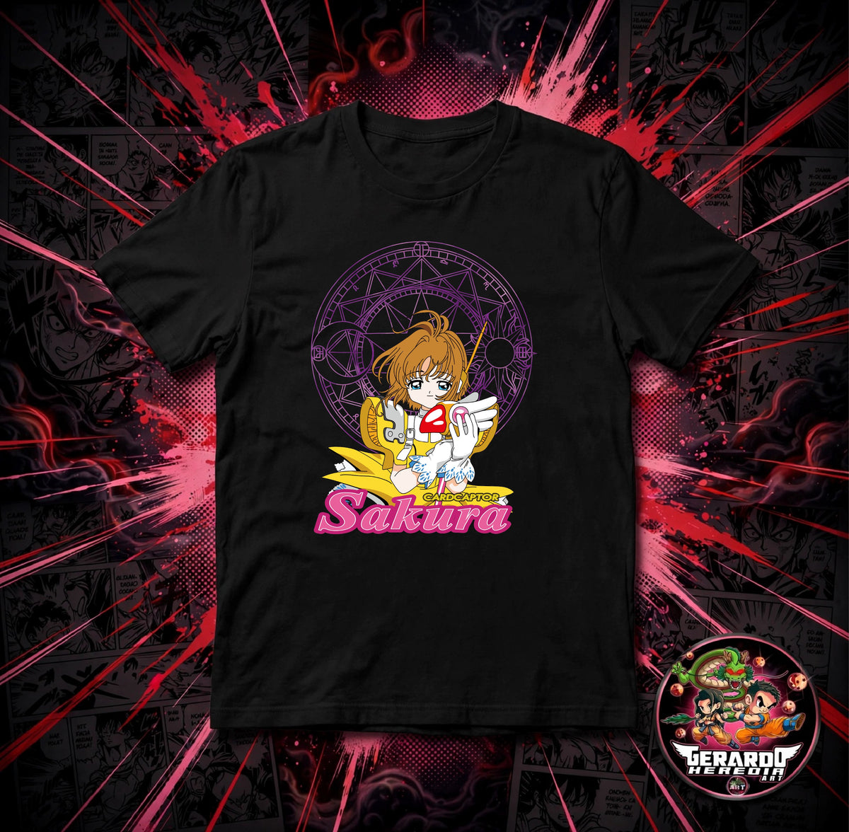 Cardcaptor Sakura Anime T-Shirt - H-Art Edition