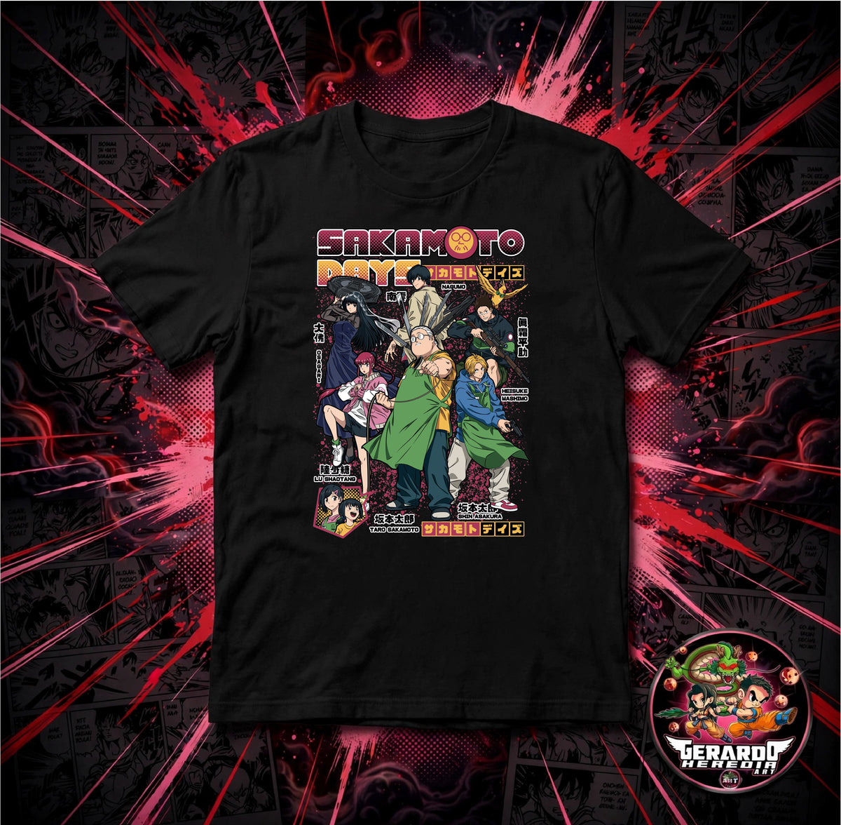 Sakamoto Days Taro Sakamoto Anime T-Shirt - H-Art Edition