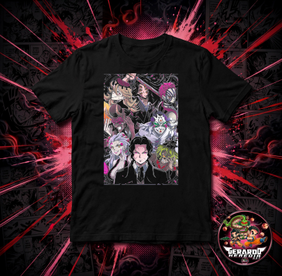 Demon Slayer Group Anime T-Shirt - H-Art Edition