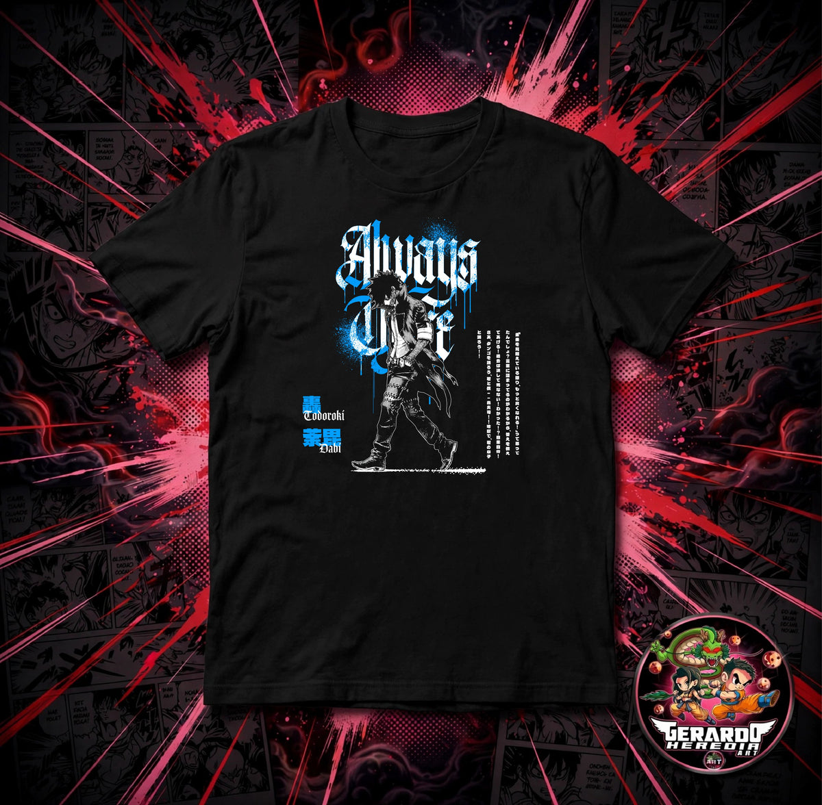 My Hero Academia Dabi Anime T-Shirt - H-Art Edition